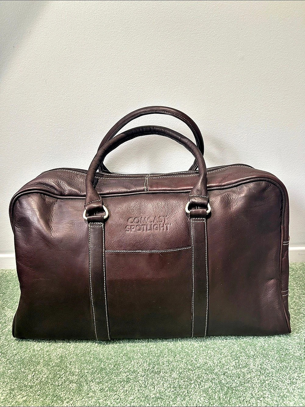 latico NJ USA Brown Cabin Leather Duffel Bag